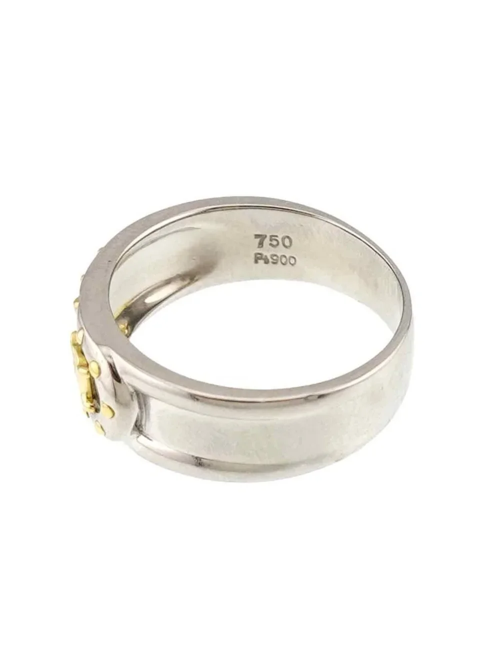Celine Triomphe Ring Pt Platinum 18k YG 750 Macadam